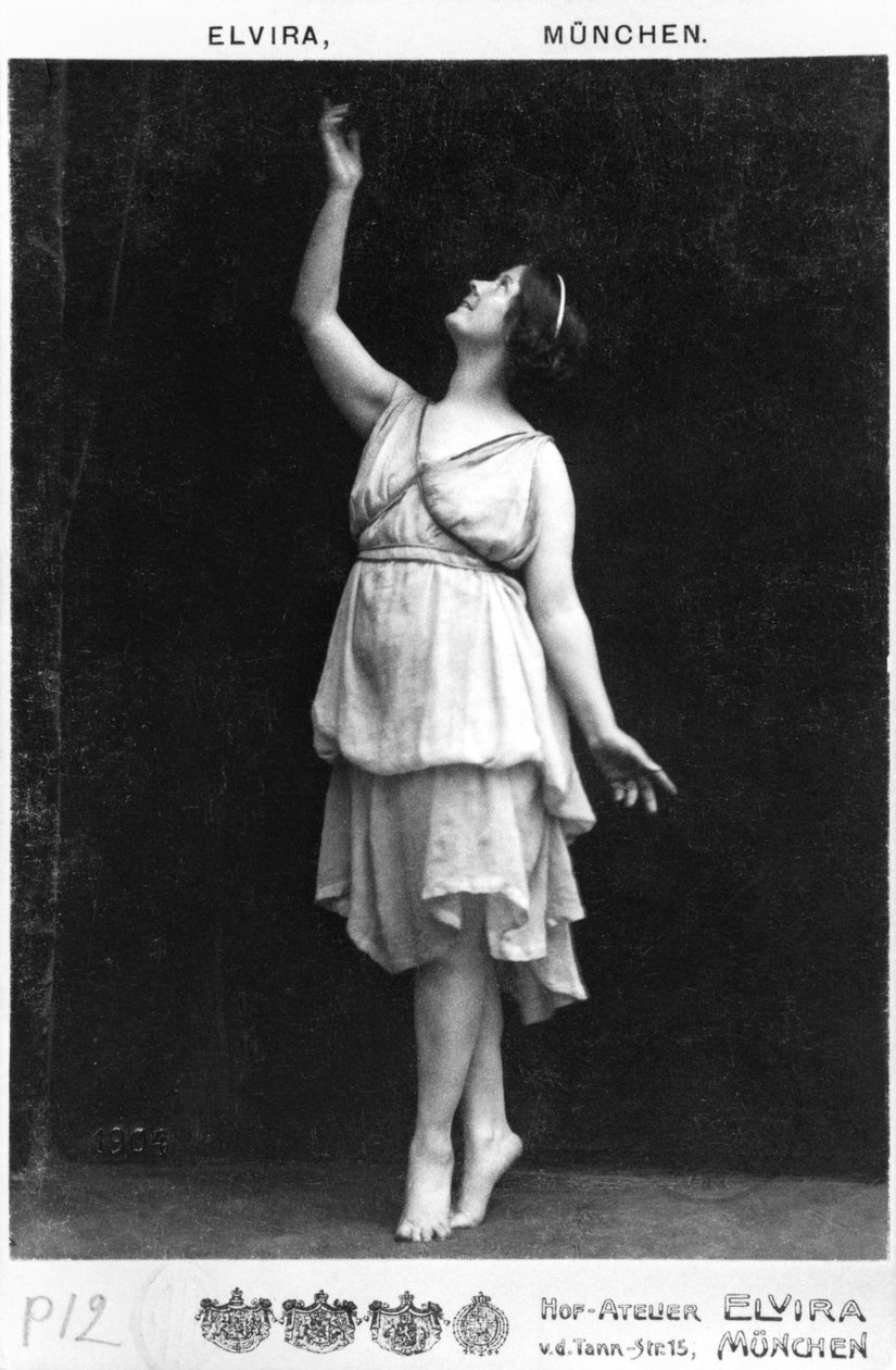 Isadora Duncan (1877-1927) c.1903-04 alkotó: Elvira Studio