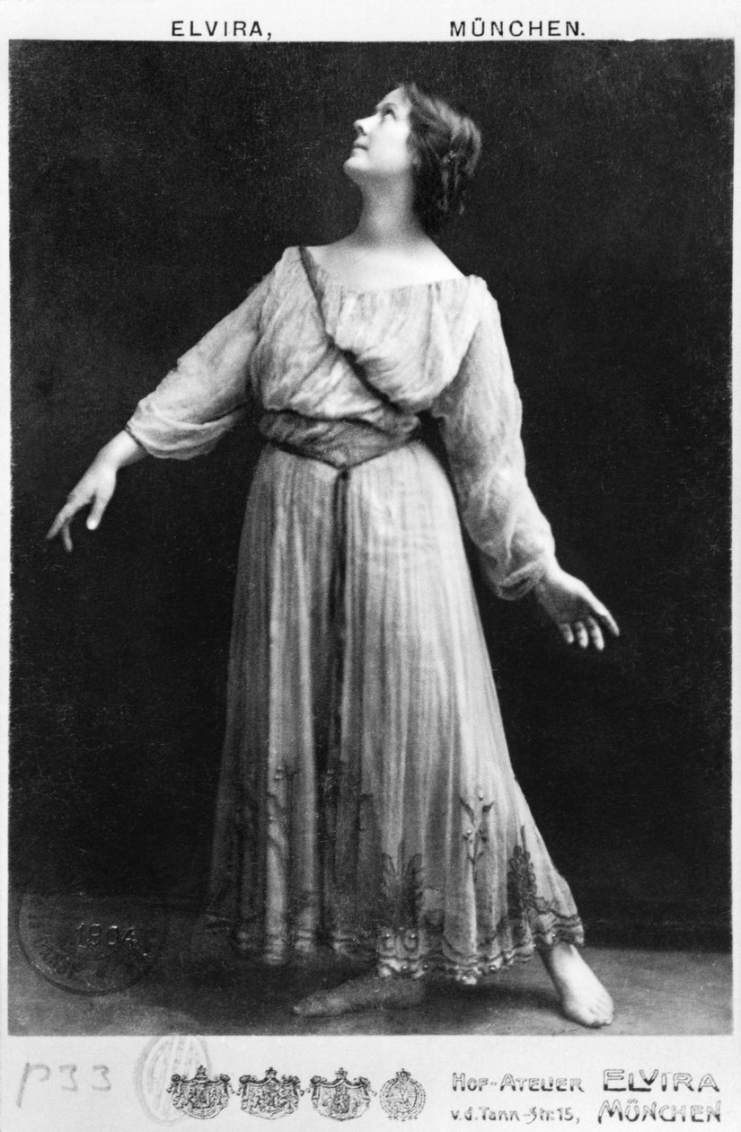Isadora Duncan (1877-1927) c.1903-04 alkotó: Elvira Studio