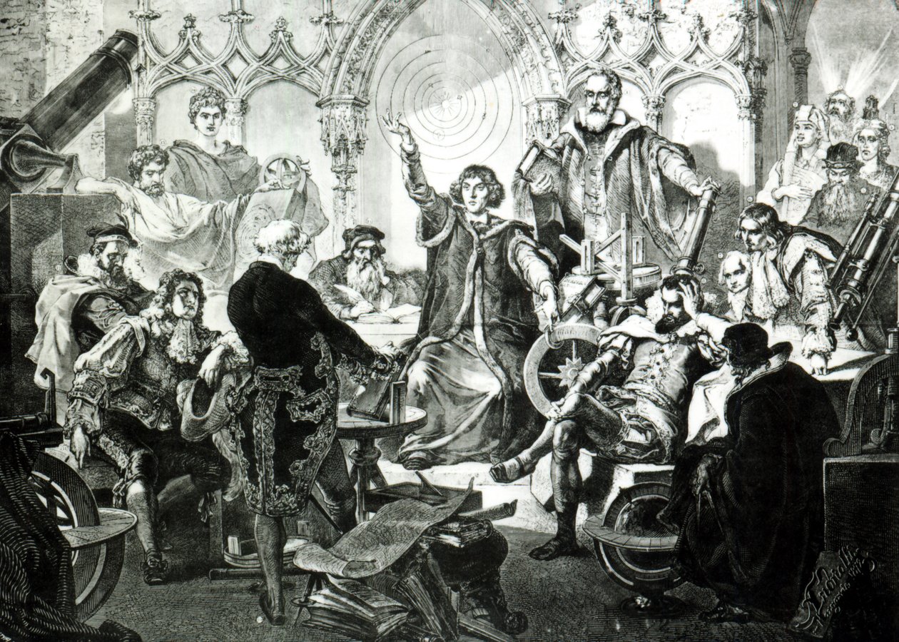 Nicolaus Copernicus (1473-1543) Elméletének magyarázata, 1873 alkotó: Elviro Michael Andriolli