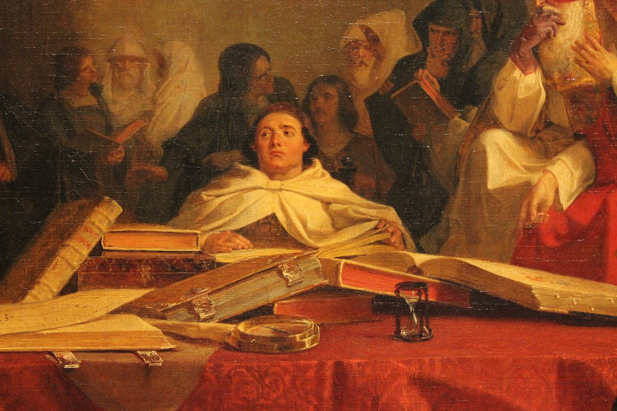 Kolumbusz Kristóf Salamanca zsinata előtt alkotó: Emanuel Gottlieb Leutze