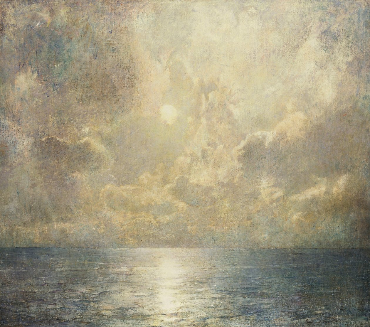 Holdfényes tengeri táj alkotó: Emil Carlsen