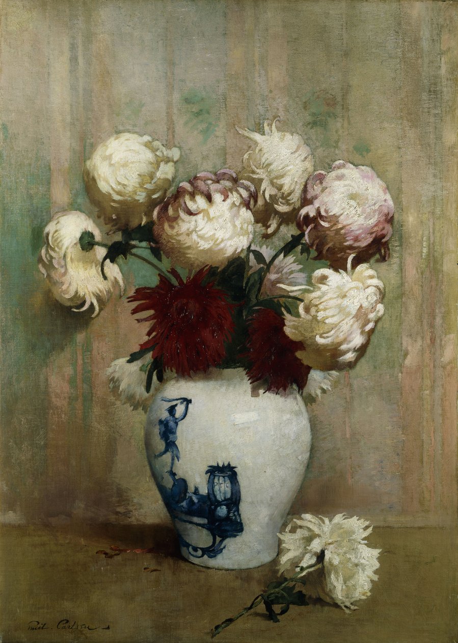 Anyukák keleti vázában alkotó: Emil Carlsen
