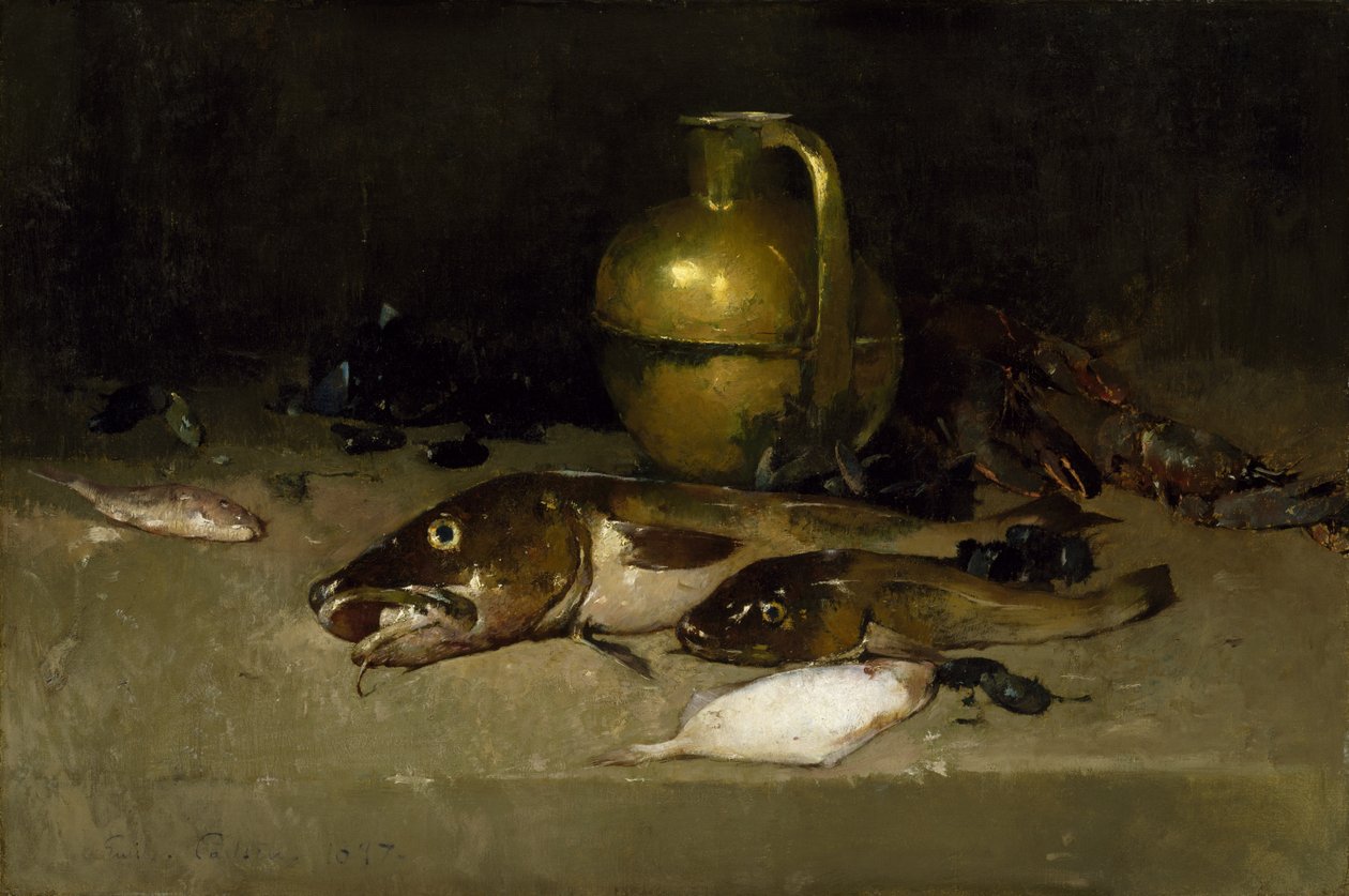 Csendélet halakkal, 1897 alkotó: Emil Carlsen