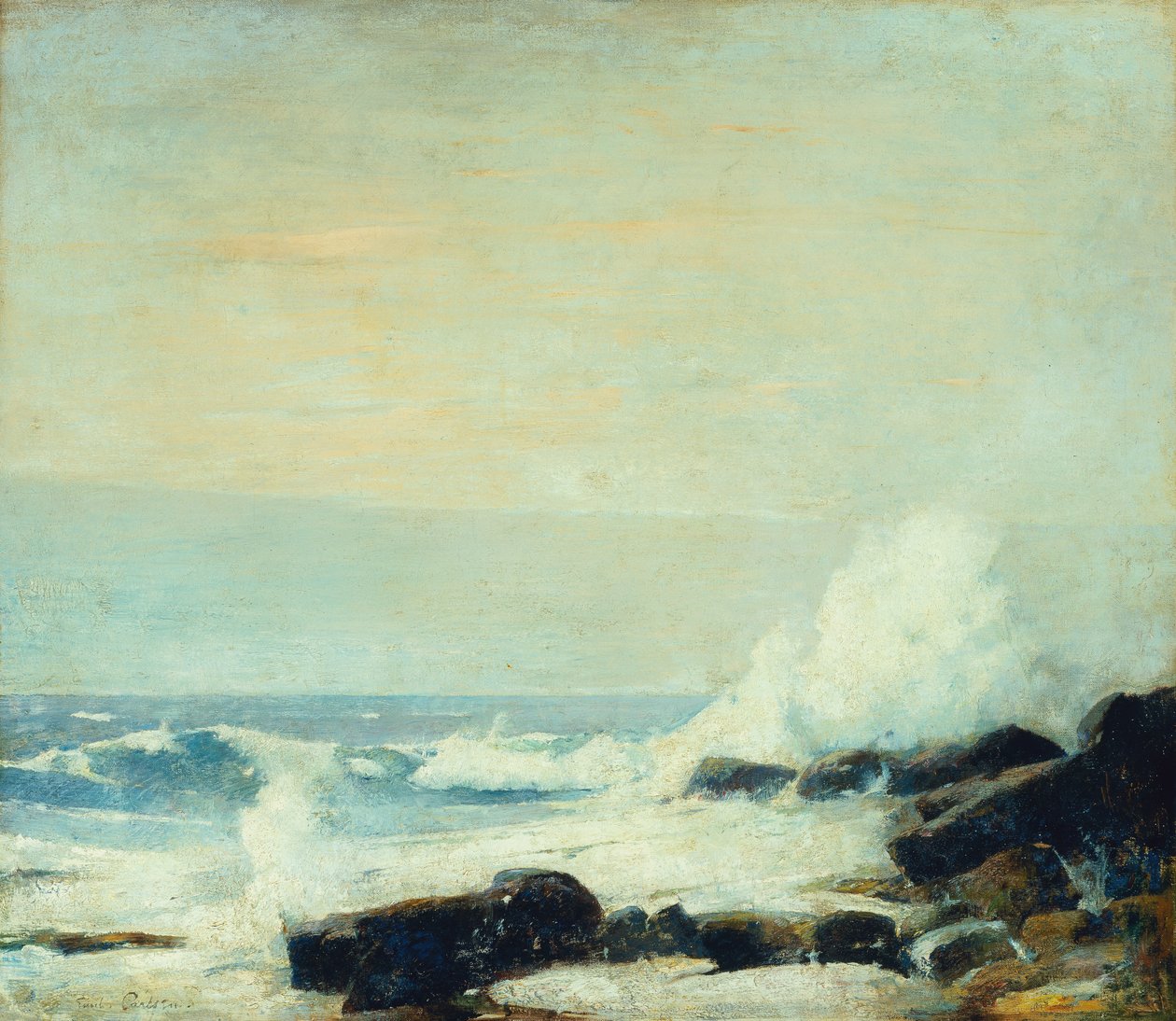 The Majestic Sea, 1907 körül (olaj, vászon) alkotó: Emil Carlsen