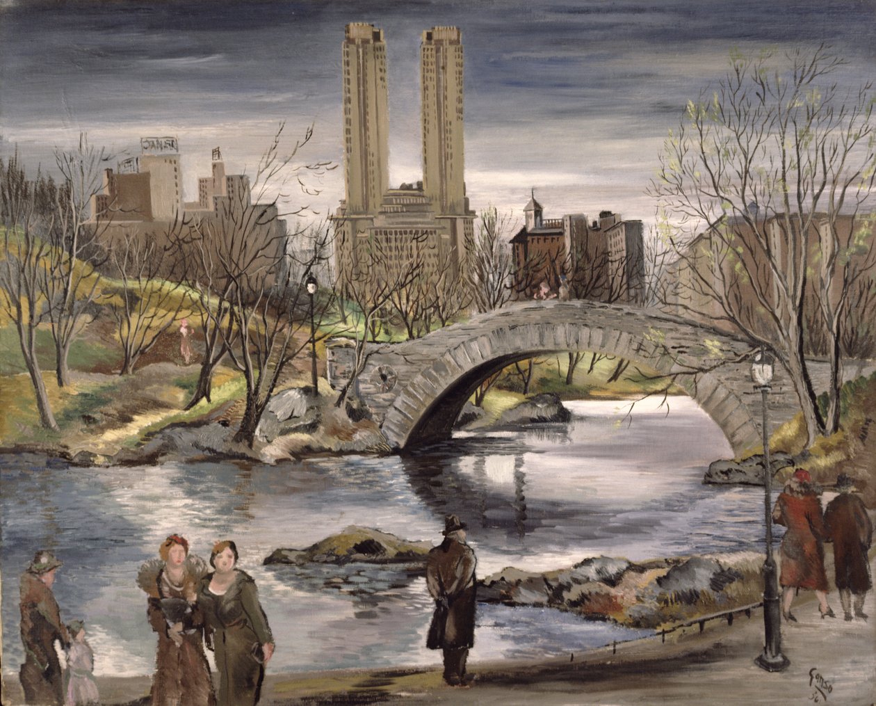 Tavasz a Central Parkban, 1936 alkotó: Emil Ganso