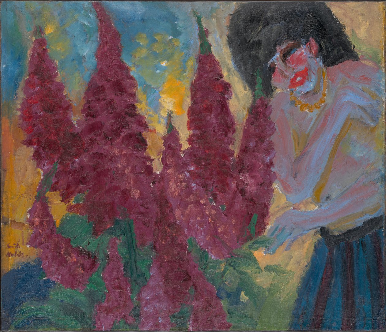 Reggel a Virágoskertben alkotó: Emil Nolde