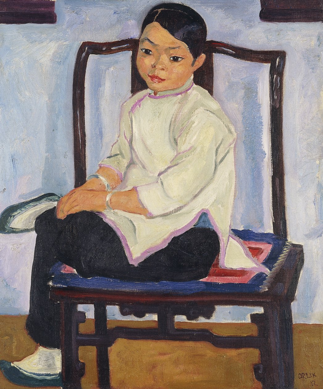 Kínai lány; Kínai lány, 1912 alkotó: Emil Orlik