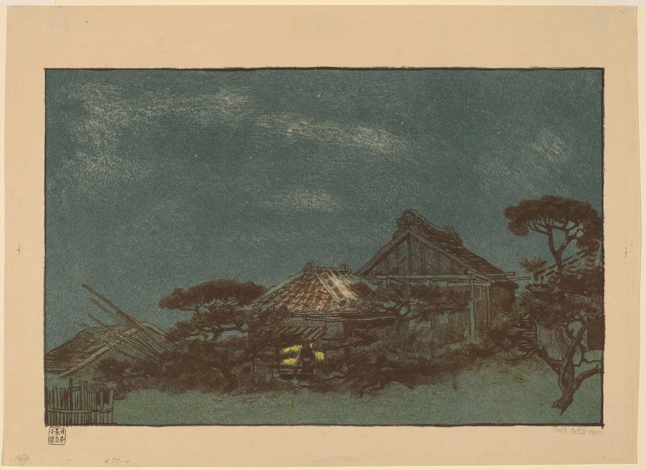 Este Fukagawában alkotó: Emil Orlik