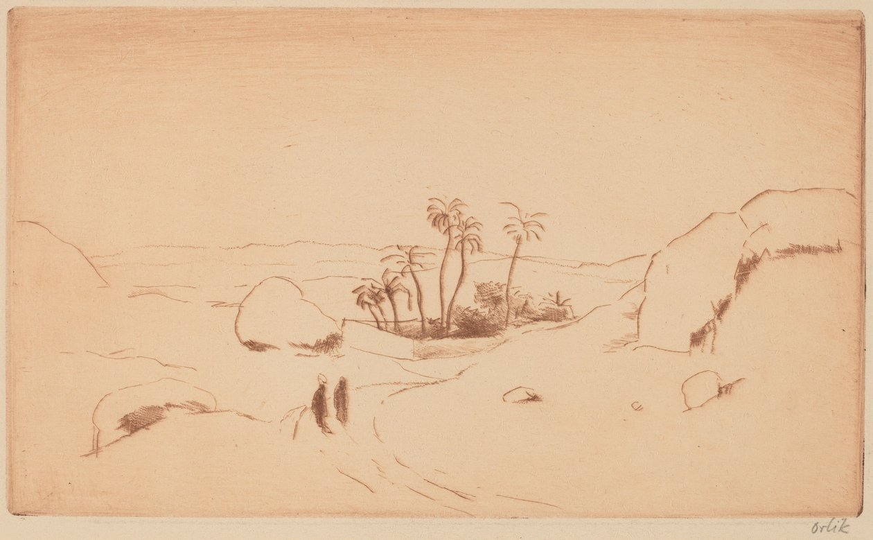 Oázis a sivatagban alkotó: Emil Orlik