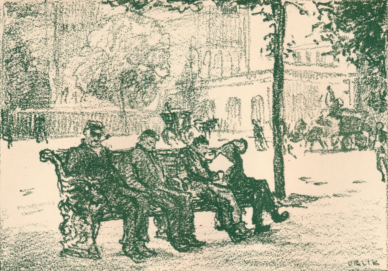 A Viktória rakparton, 1898 alkotó: Emil Orlik