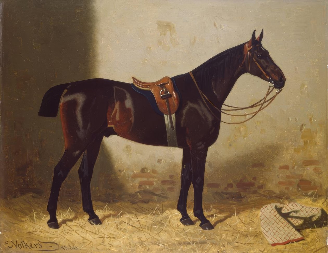 Lóportré alkotó: Emil Volkers