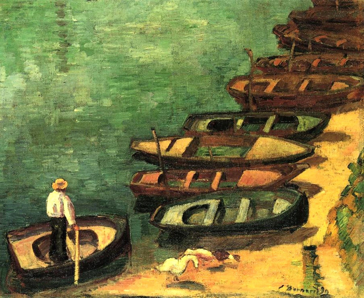 Csónakok Pont-Avenben, Bretagne, 1890 alkotó: Emile Bernard