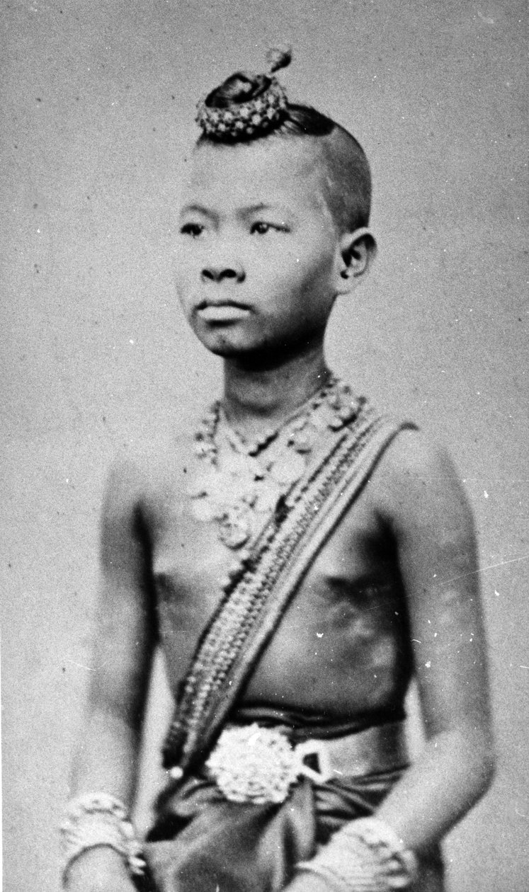 Vietnámi vagy kambodzsai fiú, 1870-es évek körül alkotó: Emile Gsell