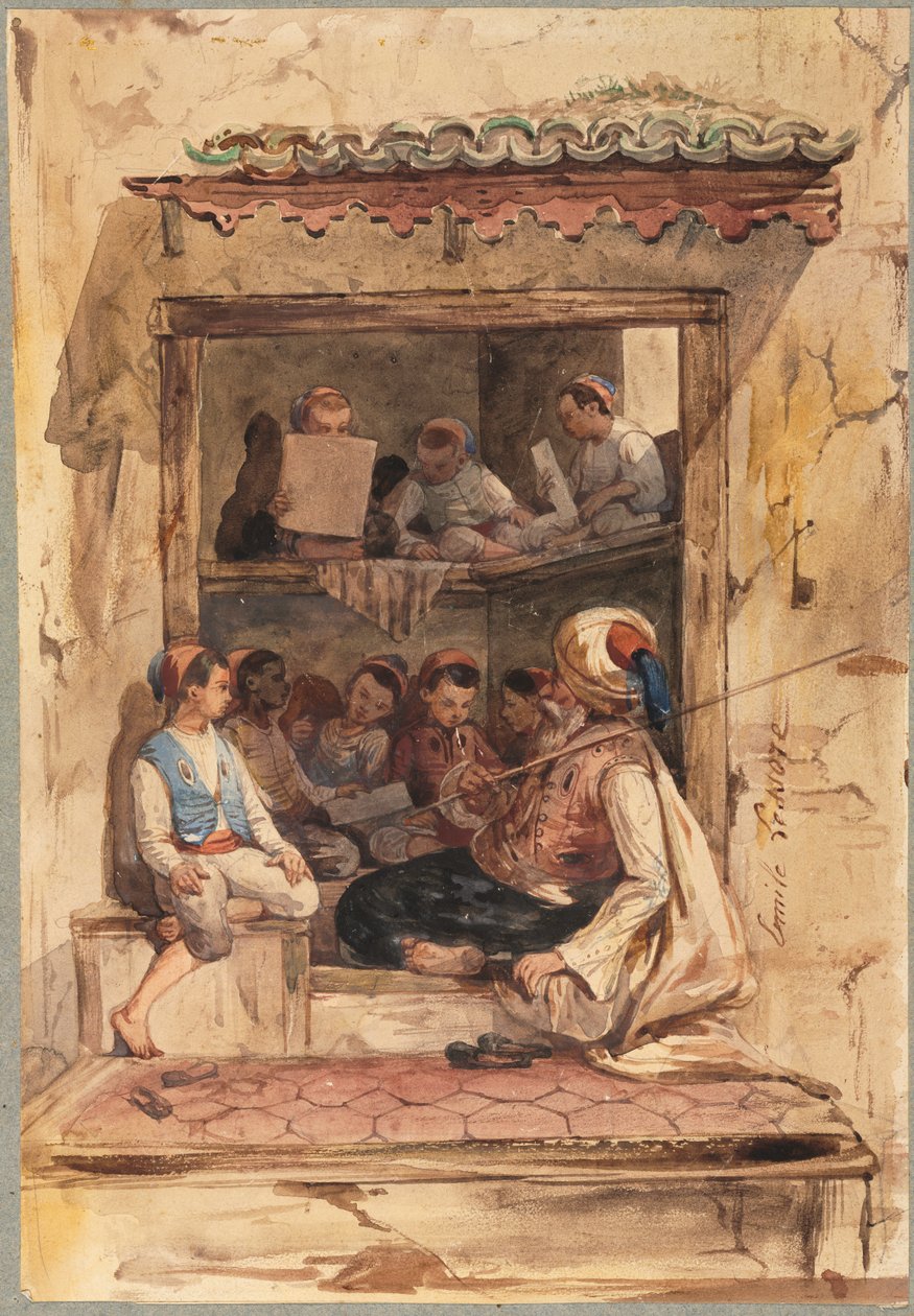 Fiúiskola alkotó: Emile Aubert Lessoire