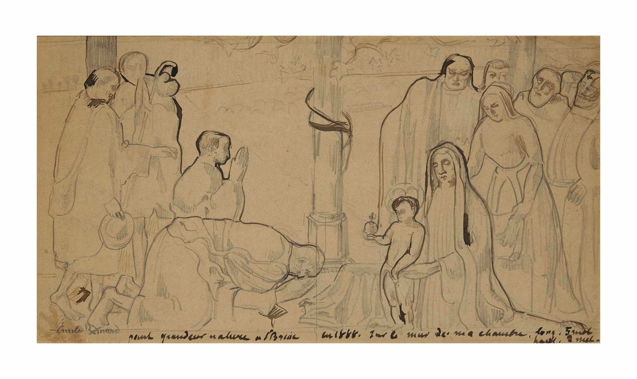 A hegy imádata alkotó: Emile Bernard
