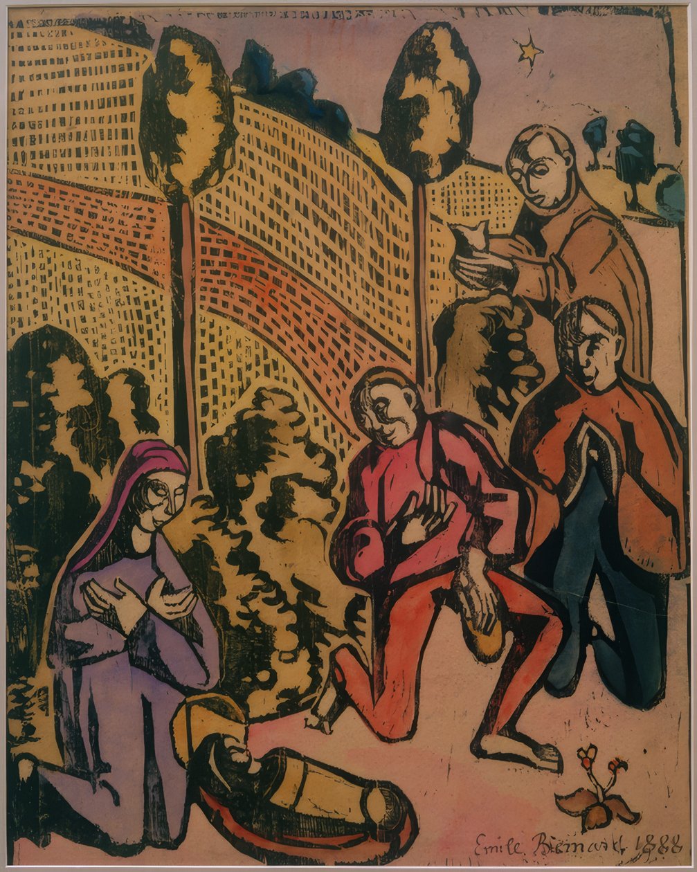 A Pásztorok imádata alkotó: Emile Bernard
