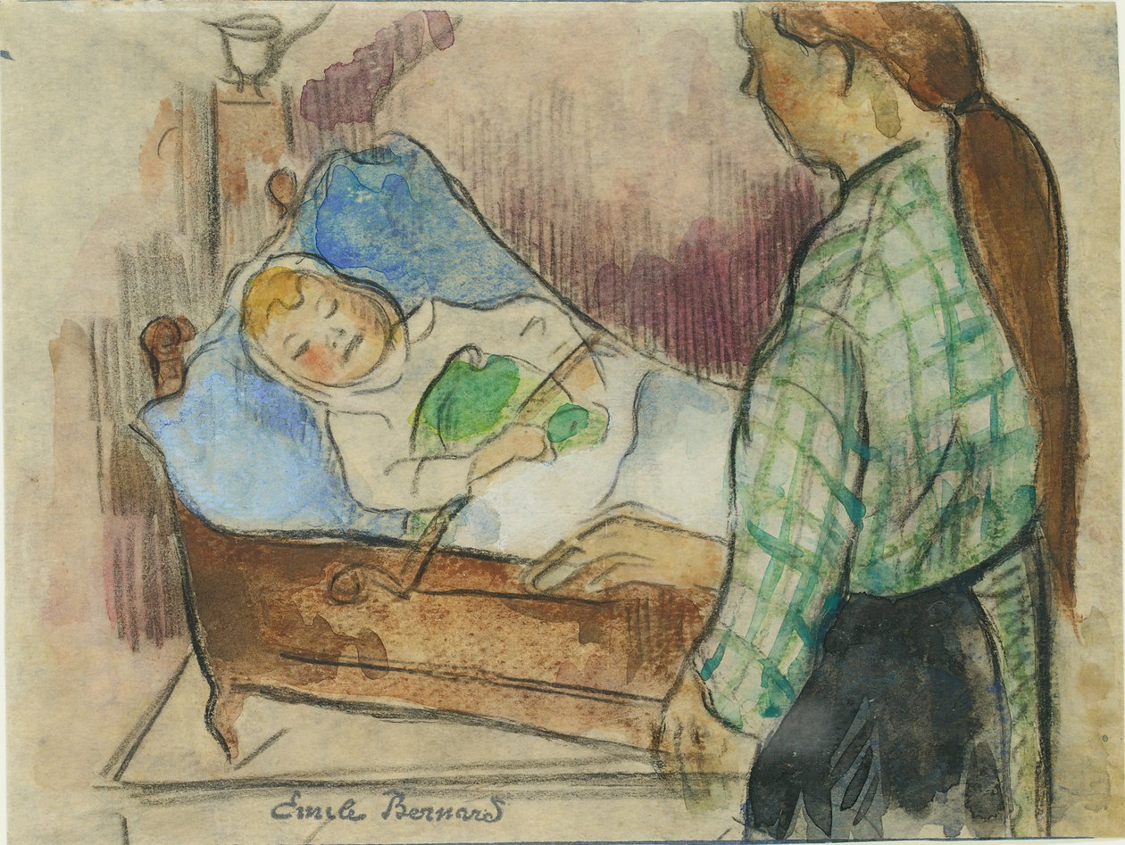 Lefekvés ideje alkotó: Emile Bernard