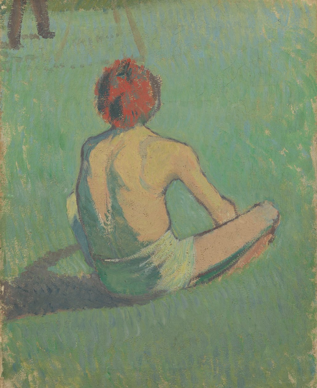 Fűben ülő fiú, 1886 alkotó: Emile Bernard