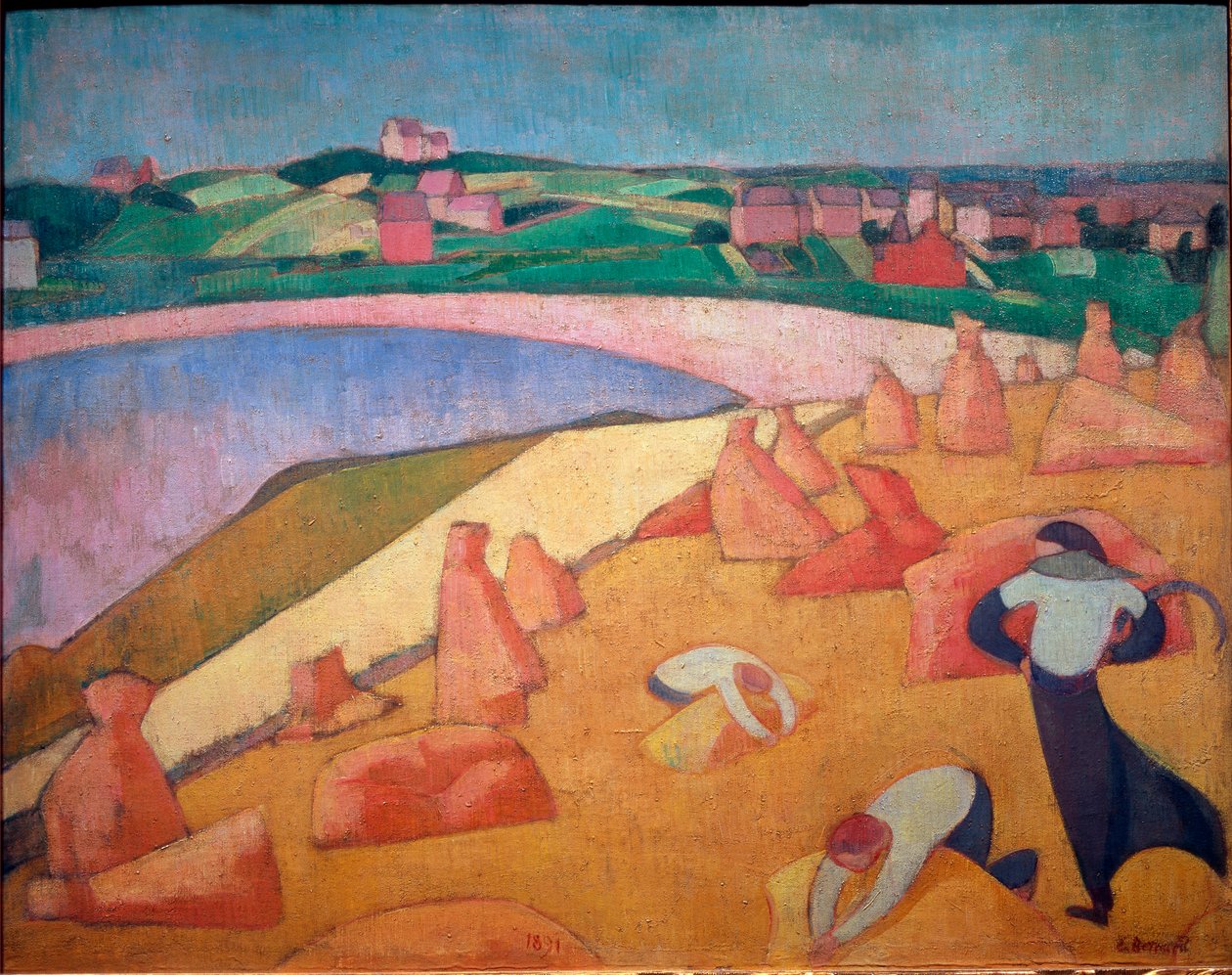 Szüreti idő a tenger mellett alkotó: Emile Bernard