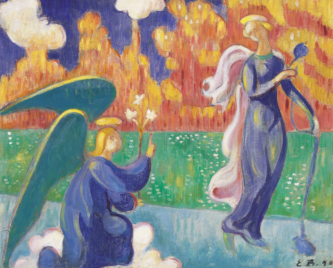 Angyali üdvözlet, 1890 alkotó: Emile Bernard