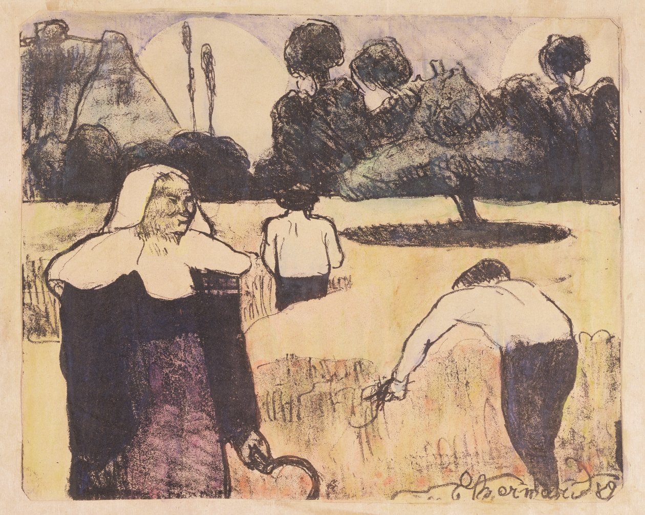 The Harvester, a "Les Brettoneries" sorozatból alkotó: Emile Bernard