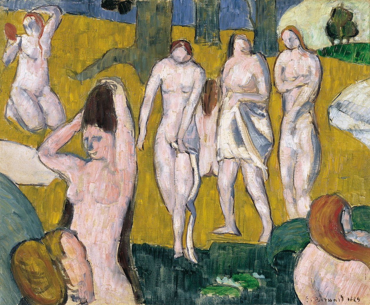Nők fürdőzése alkotó: Emile Bernard