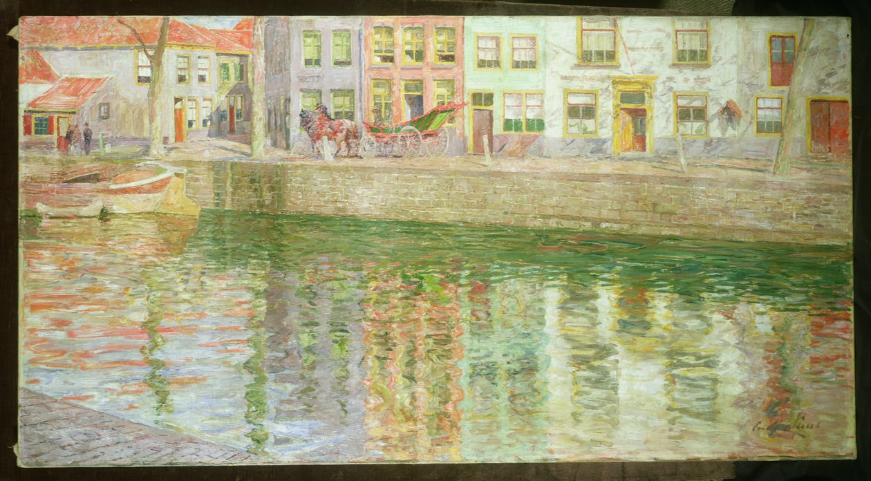 A csatorna túloldalán, 1900 alkotó: Emile Claus