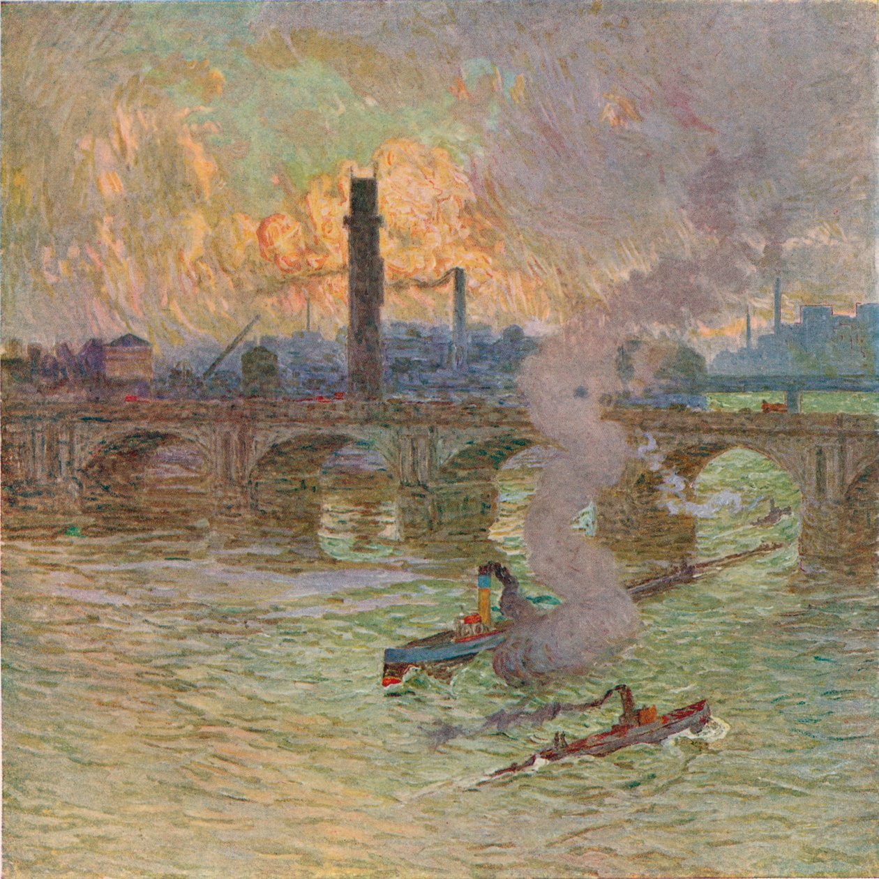 Rossz időjárás, 1917 alkotó: Emile Claus