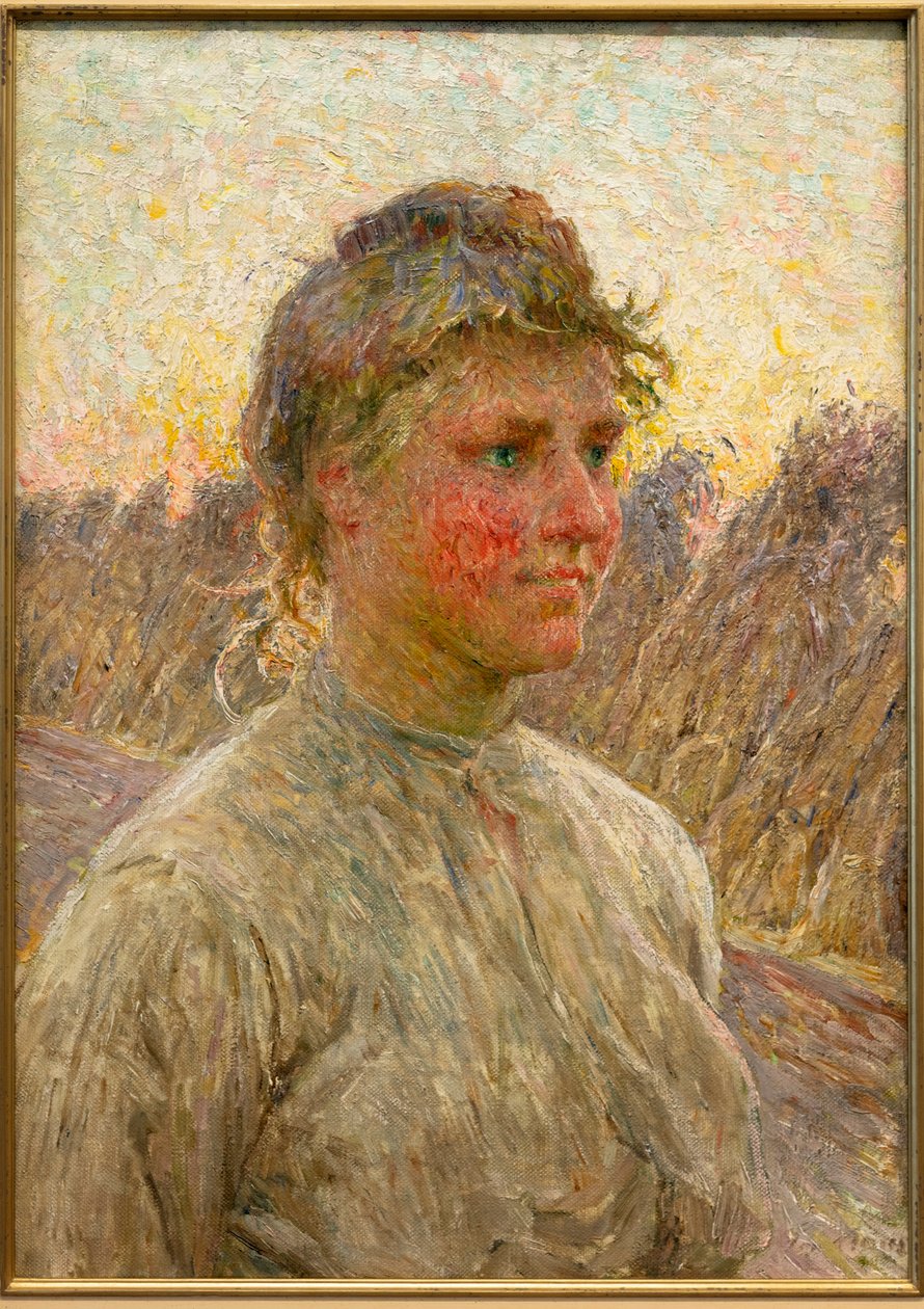 Fiatal gazda felesége alkotó: Emile Claus