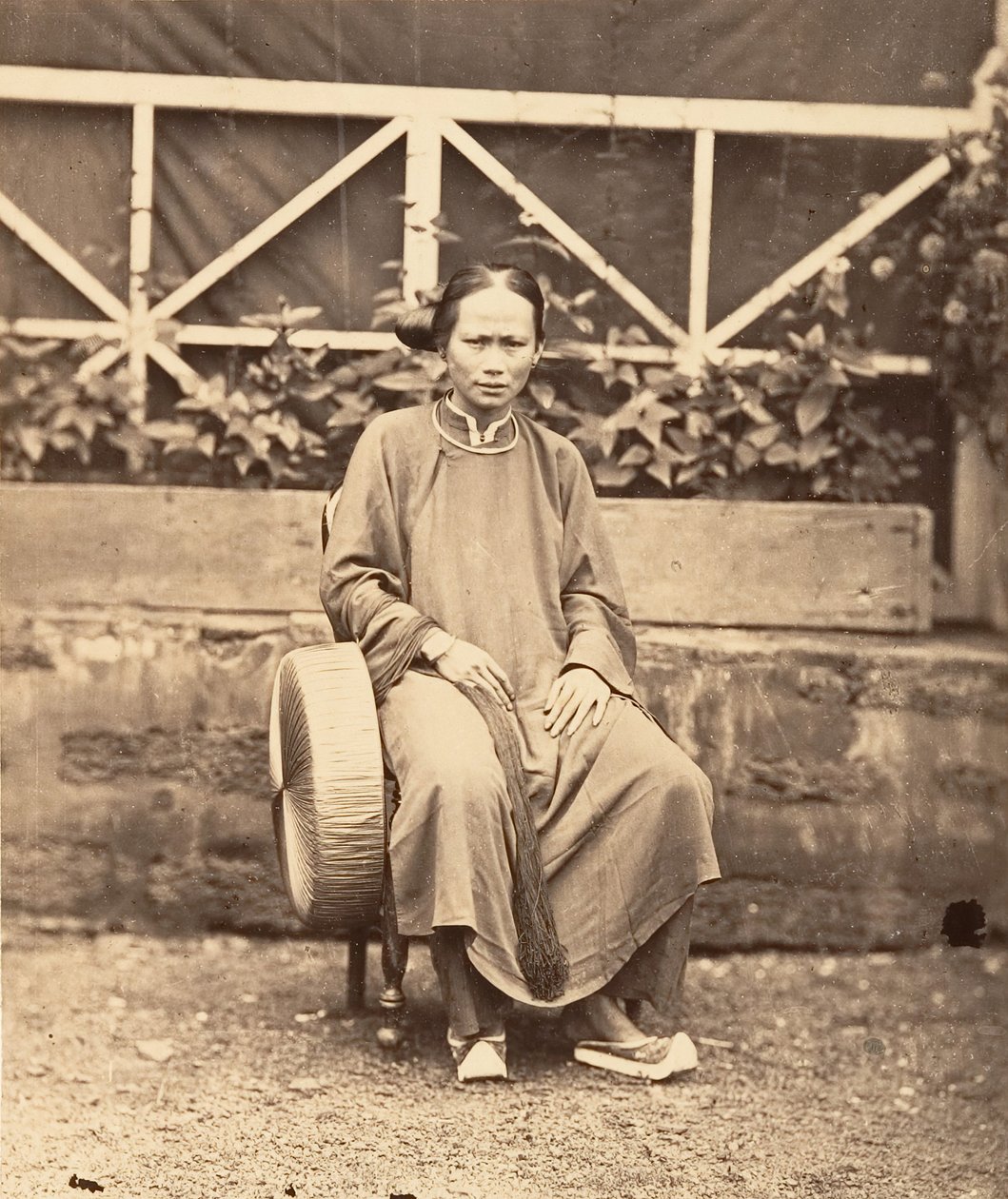 Annamita nő, Saigon, Cochinchina, 1866. alkotó: Emile Gsell