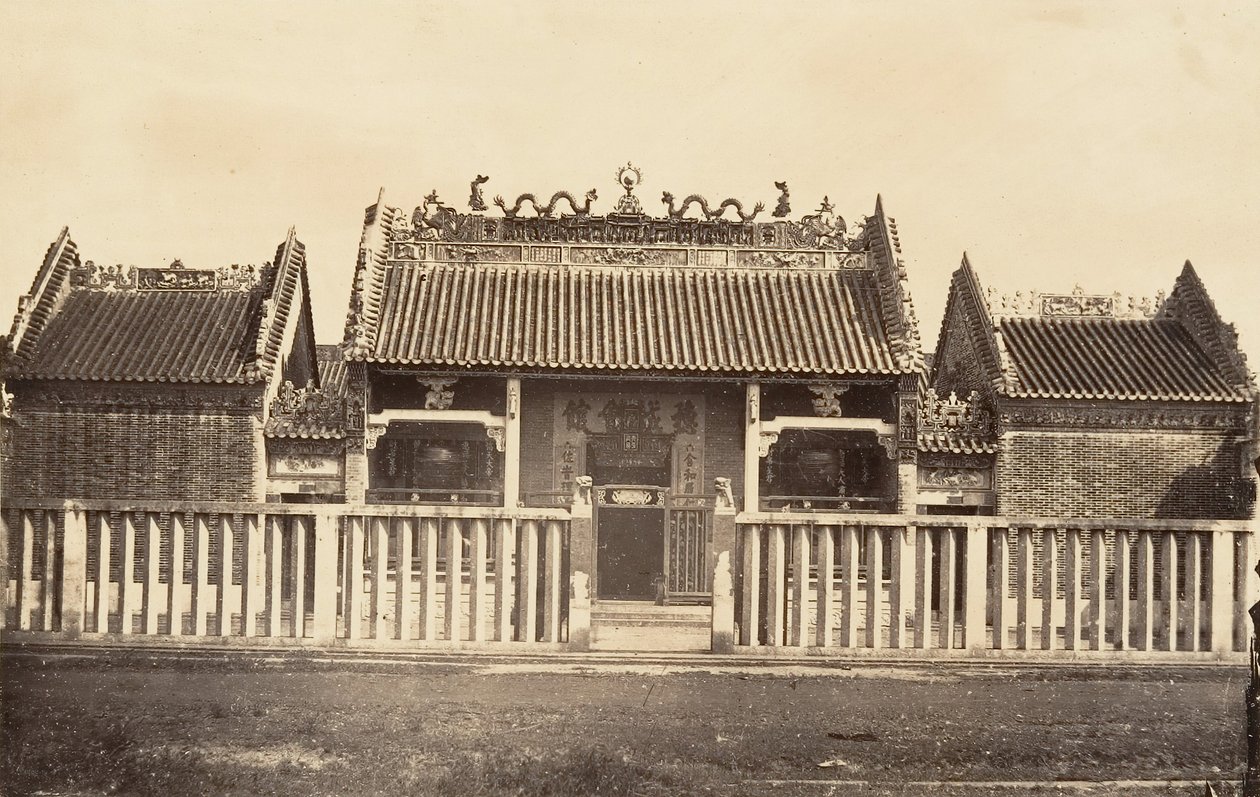 Kínai város pagoda, 1866. alkotó: Emile Gsell