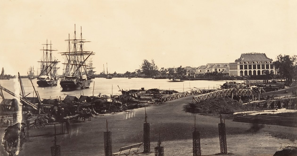 A Birodalmi Üzenőtárak felállításának képe, 1866. alkotó: Emile Gsell