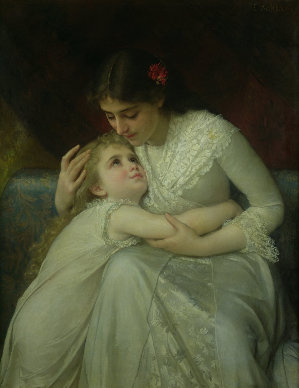 Anya és gyermek alkotó: Emile Munier