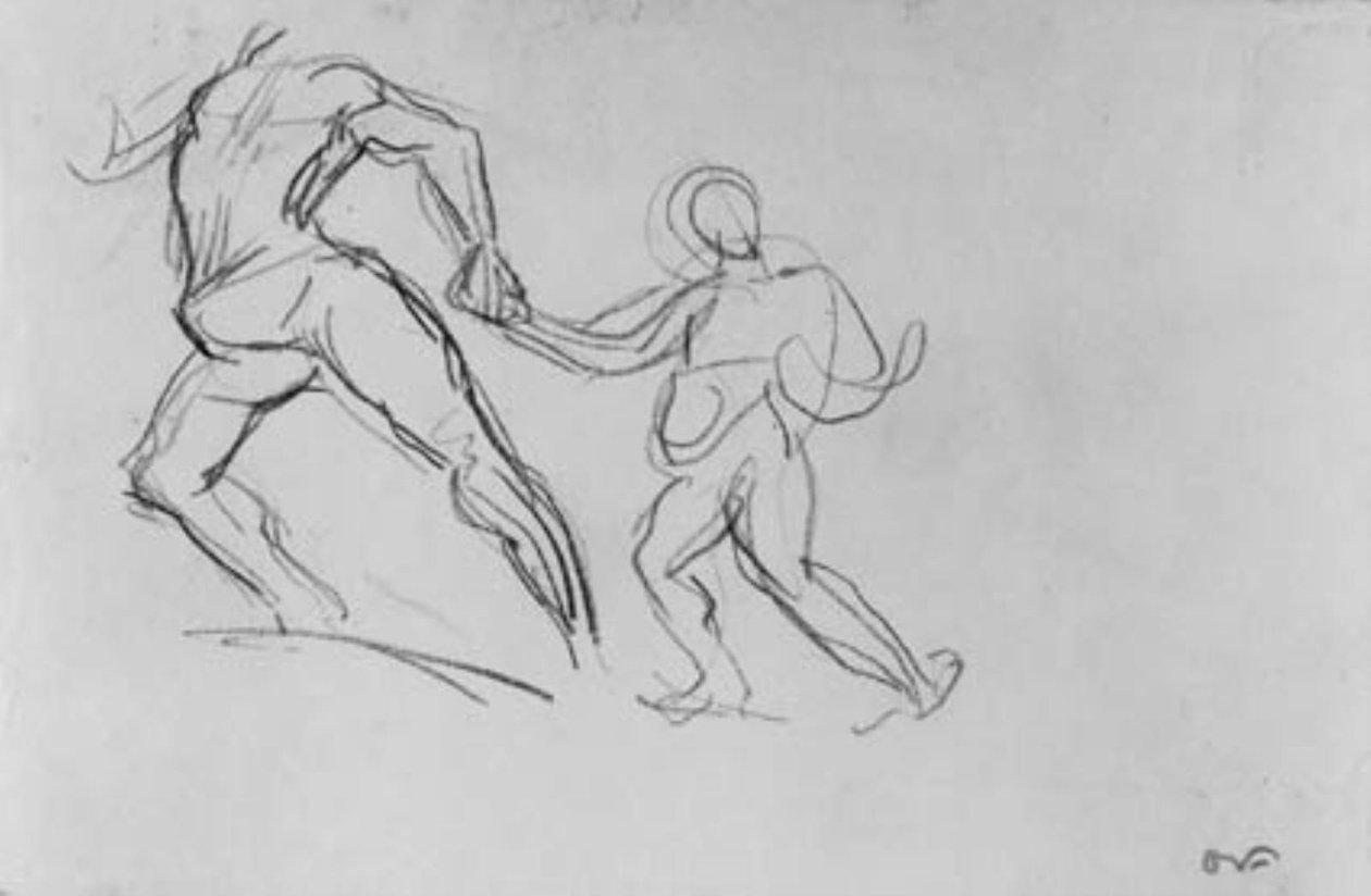 Két figura mozgásban. alkotó: Emile Othon Friesz