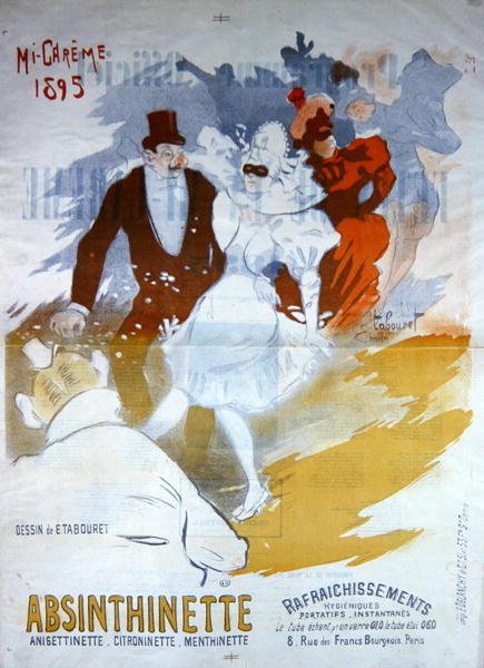 Az "Absinthinette" reklámja alkotó: Emile Tabouret