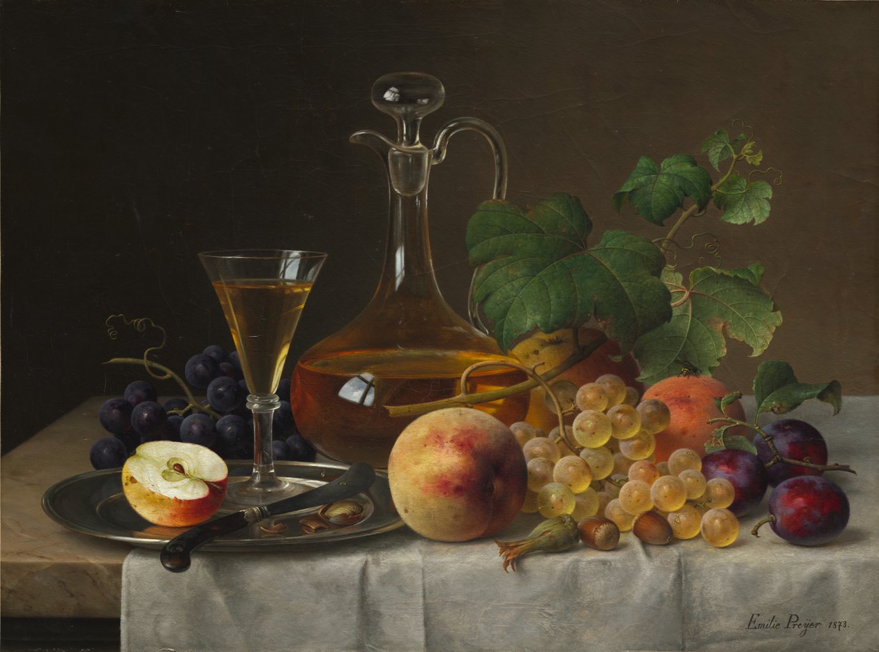 Csendélet gyümölccsel, 1873. alkotó: Emilie Preyer