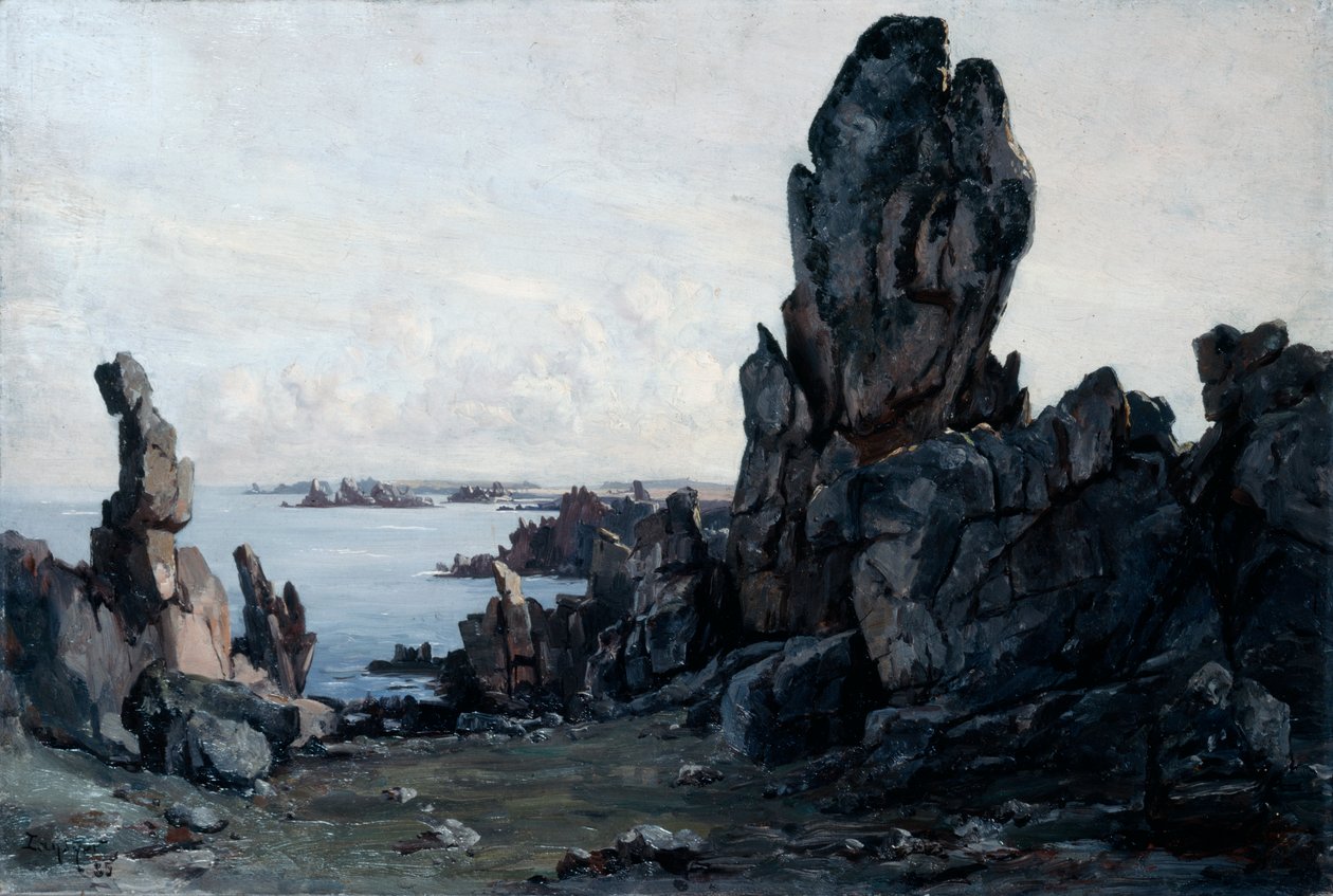Ushant szigete, 1885 alkotó: Emmanuel Lansyer