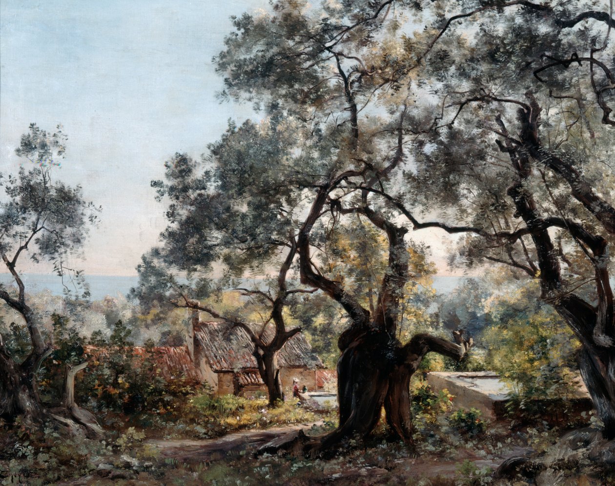 Lodola, Menton közelében, 1892. alkotó: Emmanuel Lansyer