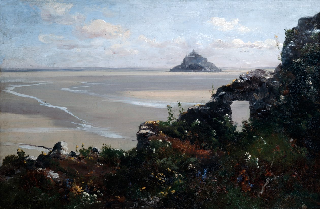 Mont Saint-Michel, 1881 alkotó: Emmanuel Lansyer