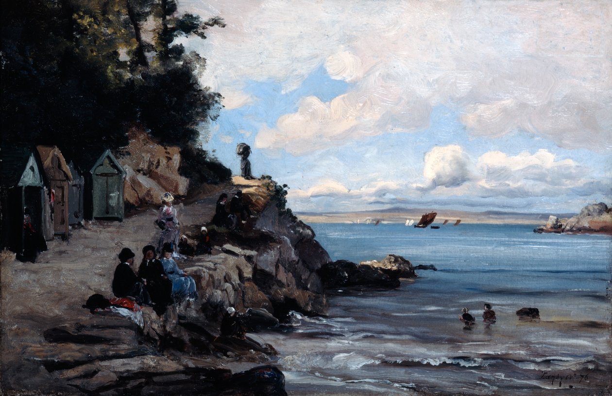 Szombat a Womans Bathing Beach-en, 1876. alkotó: Emmanuel Lansyer