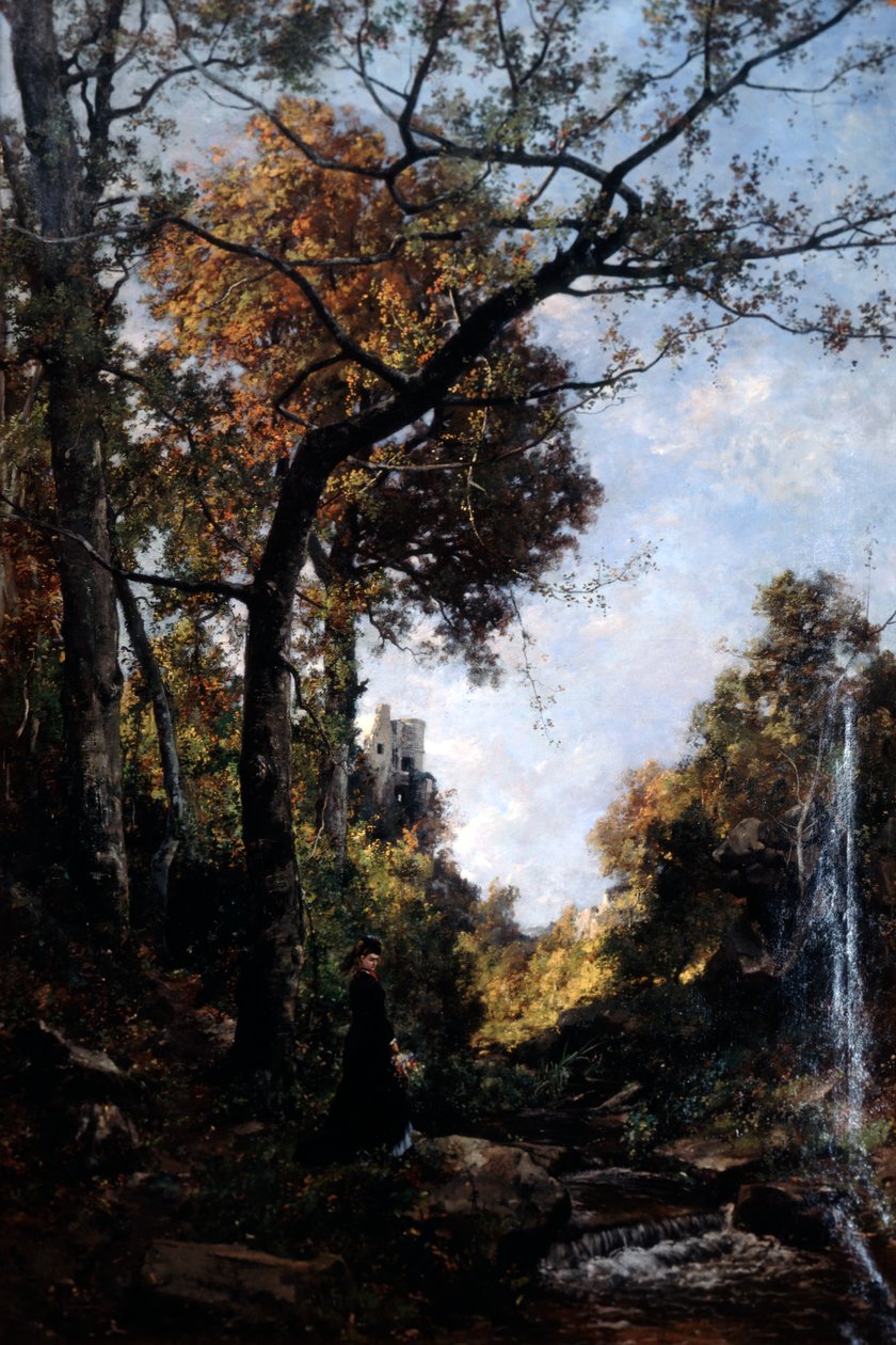 Az őszi séta, 1869. alkotó: Emmanuel Lansyer