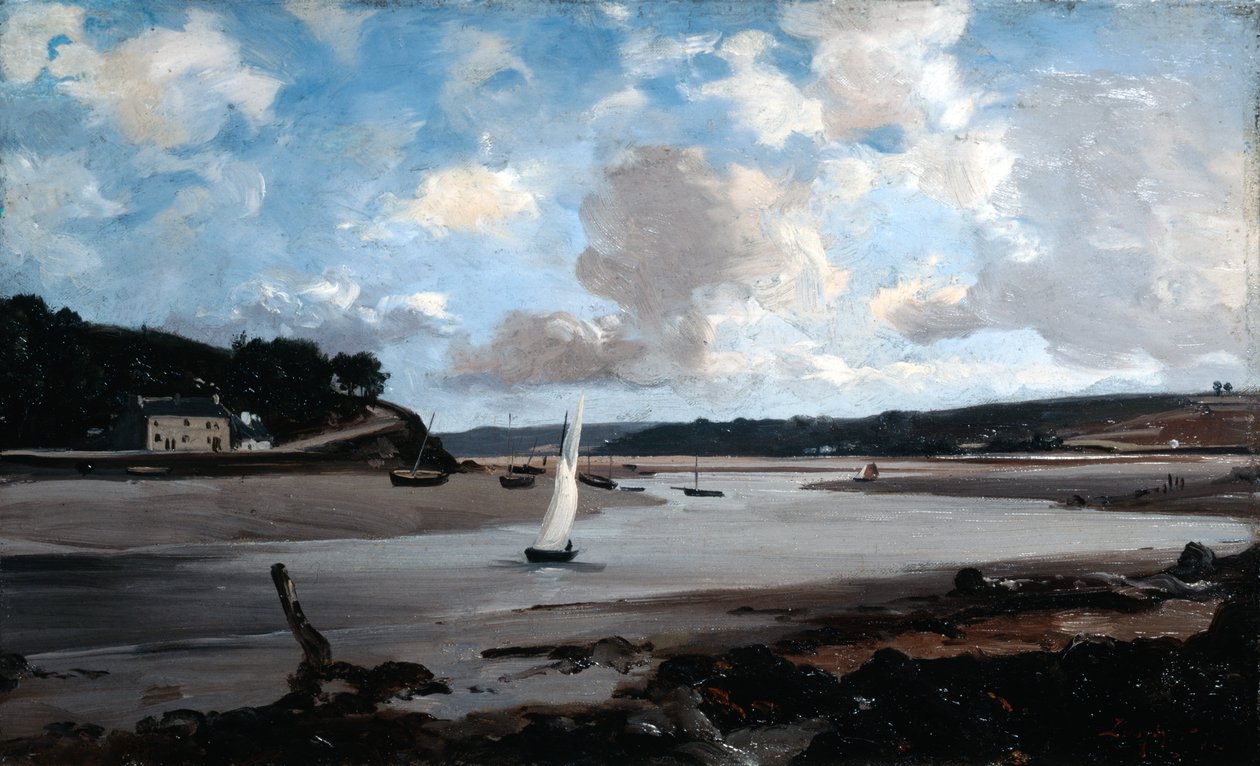 A folyó fél dagálykor, 1874. alkotó: Emmanuel Lansyer