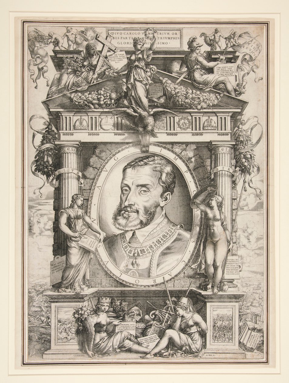 V. Károly portréja alkotó: Enea Vico