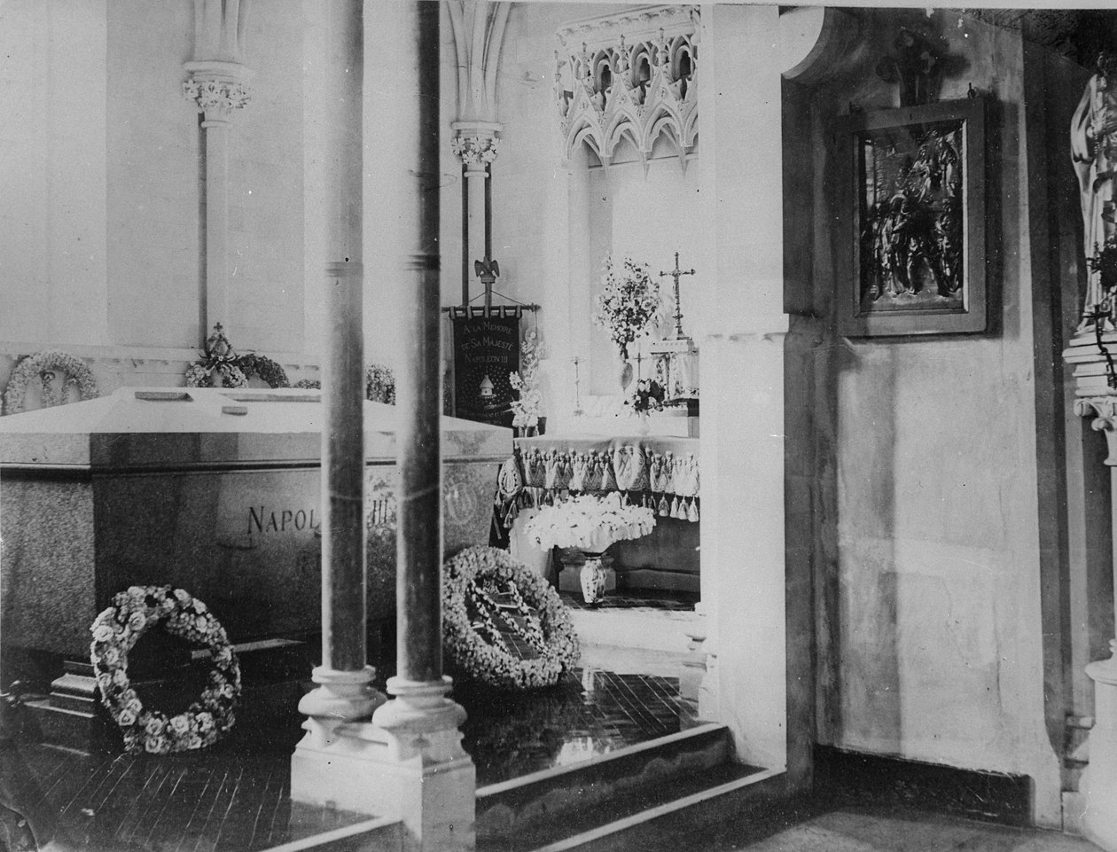 Napóleon császár sírja, St. Marys templom, Chislehurst alkotó: English Photographer