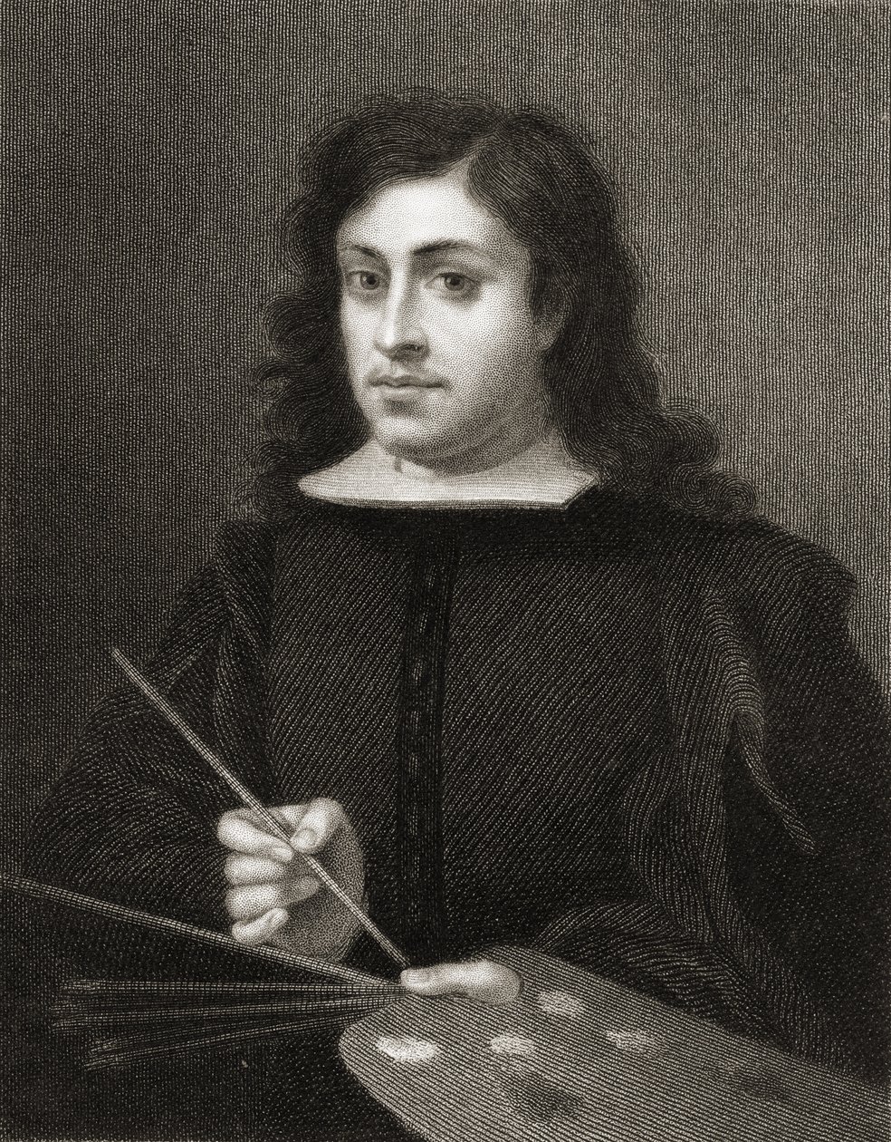 Bartolome Esteban Murillo (kb.1618-82) az 1833-ban megjelent „The Gallery of Portraits” c. alkotó: English School