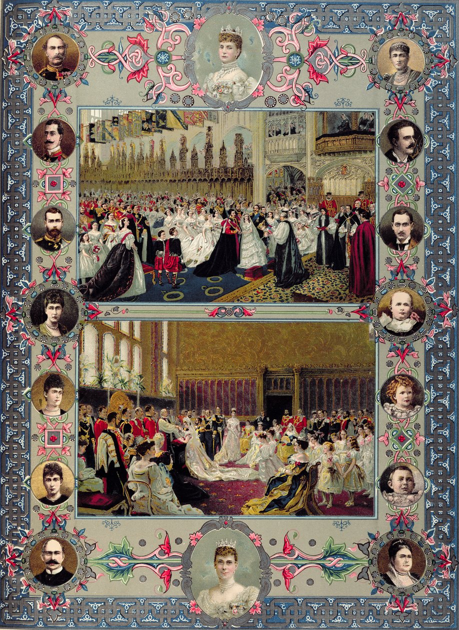 Brit királyi esküvői emléktárgyak, 1897 alkotó: English School