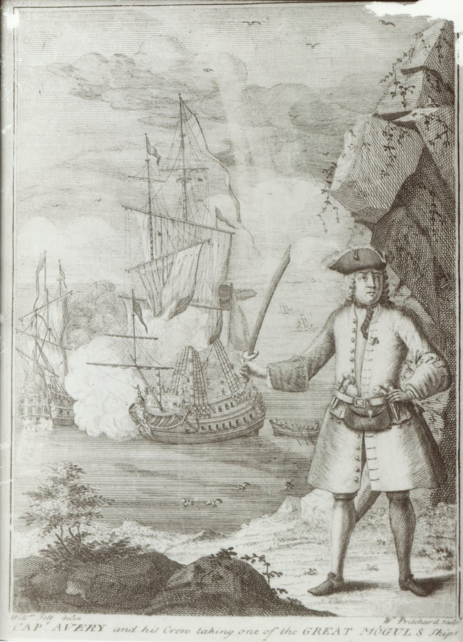 Avery kapitány elfoglalja a „Ganj-i-Sawait” 1695. szeptember 8-án alkotó: English School