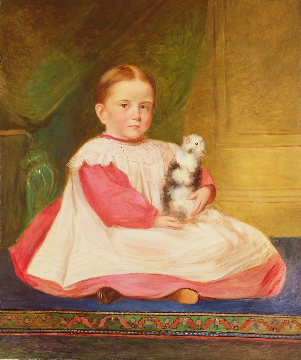 Gyermek tengerimalaccal, 1870 körül alkotó: English School