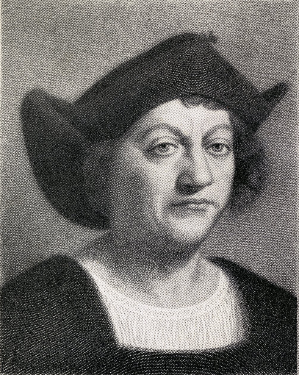 Kolumbusz Kristóf (1451-1506) illusztrációja az 1920-ban megjelent „The Quest of The Indias”-ből alkotó: English School