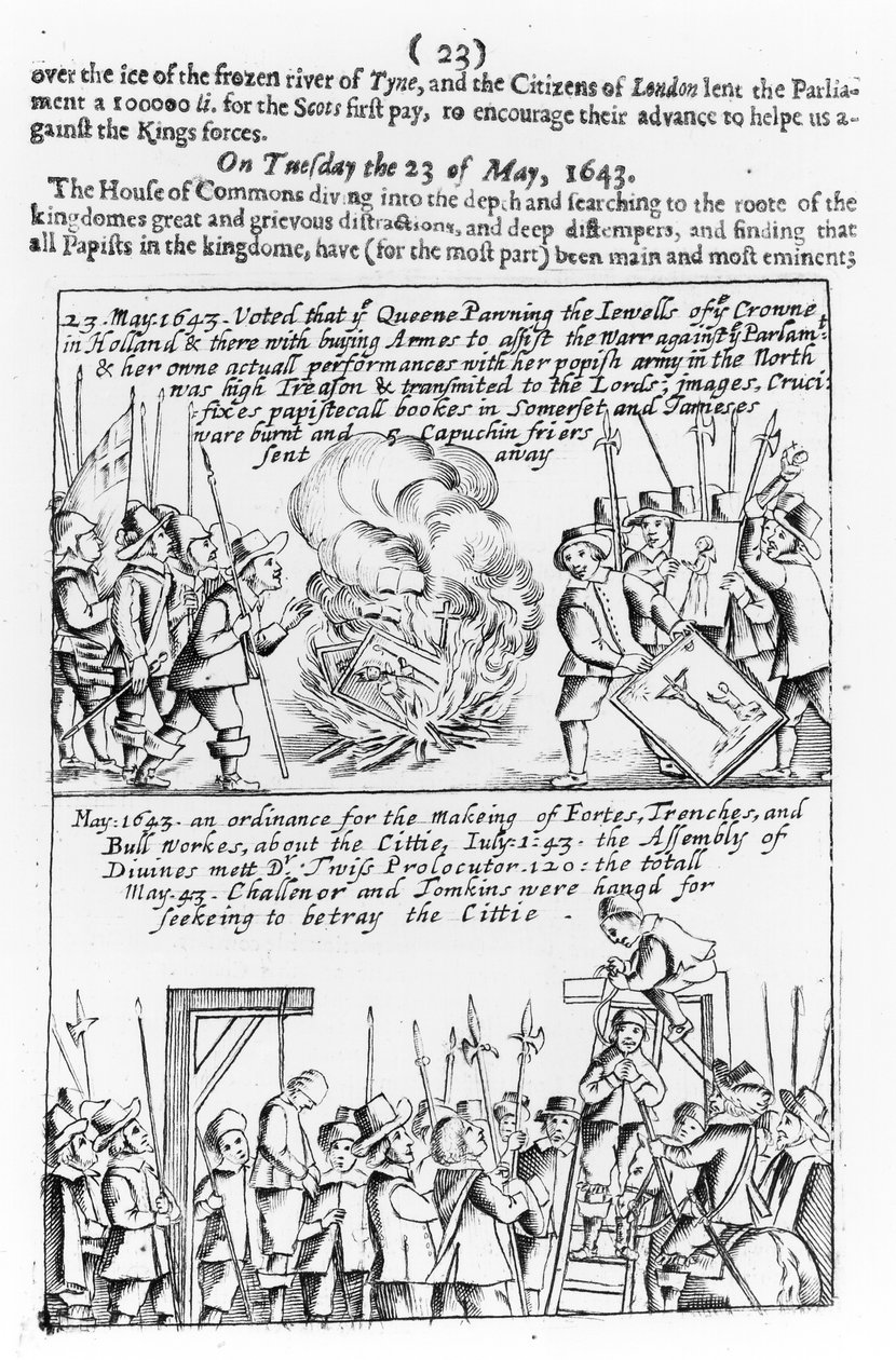 Az angol polgárháború jelentős eseményeinek krónikája, 1646 alkotó: English School